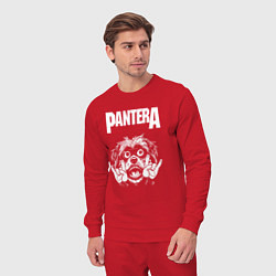 Костюм хлопковый мужской Pantera rock dog, цвет: красный — фото 2