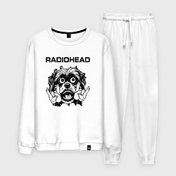 Костюм хлопковый мужской Radiohead - rock dog, цвет: белый