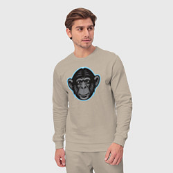 Костюм хлопковый мужской Funny monkey, цвет: миндальный — фото 2
