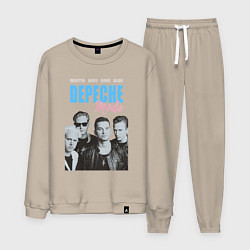 Костюм хлопковый мужской Depeche Mode Vintage, цвет: миндальный