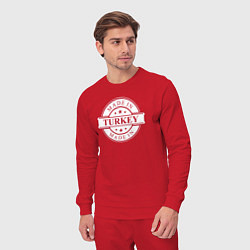 Костюм хлопковый мужской Сделано в Турции, цвет: красный — фото 2