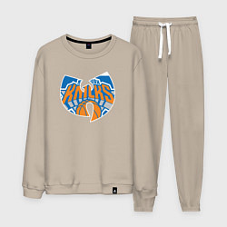 Костюм хлопковый мужской Wu-tang knicks, цвет: миндальный