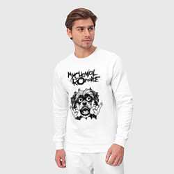 Костюм хлопковый мужской My Chemical Romance - rock dog, цвет: белый — фото 2