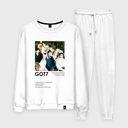 Костюм хлопковый мужской GOT7 группа основание, цвет: белый