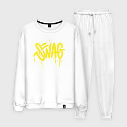 Костюм хлопковый мужской Swag, цвет: белый