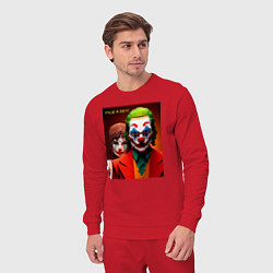 Костюм хлопковый мужской Joker and Minecraft - collaboration, цвет: красный — фото 2