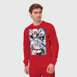 Костюм хлопковый мужской Девушка секси, цвет: красный — фото 2