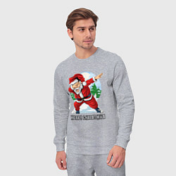 Костюм хлопковый мужской Dab Santa, цвет: меланж — фото 2