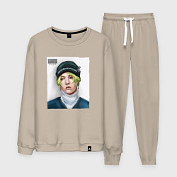 Костюм хлопковый мужской G Dragon Big bang, цвет: миндальный