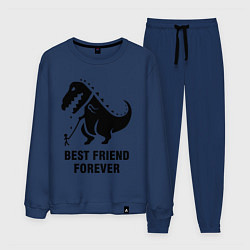 Костюм хлопковый мужской Godzilla best friend, цвет: тёмно-синий