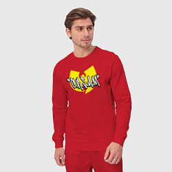 Костюм хлопковый мужской Wu-Tang Clan cream, цвет: красный — фото 2