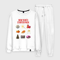 Костюм хлопковый мужской Starter pack, цвет: белый