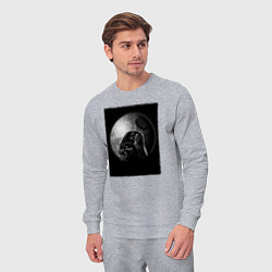 Костюм хлопковый мужской Дарт Вейдер звезда смерти, цвет: меланж — фото 2