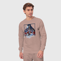 Костюм хлопковый мужской Блэйд, цвет: пыльно-розовый — фото 2