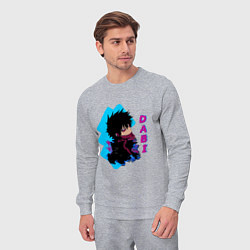 Костюм хлопковый мужской Моя геройская академия злодей Dabi, цвет: меланж — фото 2