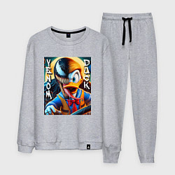Костюм хлопковый мужской Venom-Duck - ai art fantasy, цвет: меланж