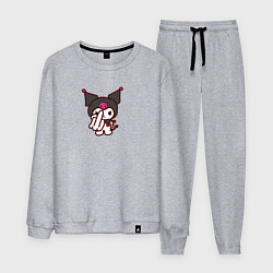 Костюм хлопковый мужской Куроми санрио, цвет: меланж