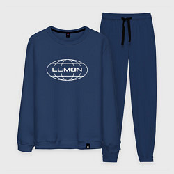 Костюм хлопковый мужской Корпорация Lumon, цвет: тёмно-синий