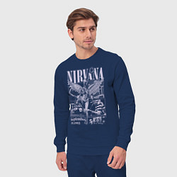 Костюм хлопковый мужской Nirvana grunge, цвет: тёмно-синий — фото 2