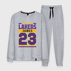 Костюм хлопковый мужской Lakers - James 23, цвет: меланж