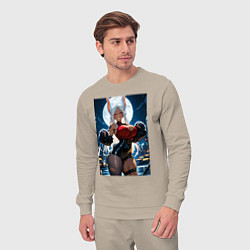 Костюм хлопковый мужской Мирко из Моя геройская академия в неофициальном ко, цвет: миндальный — фото 2