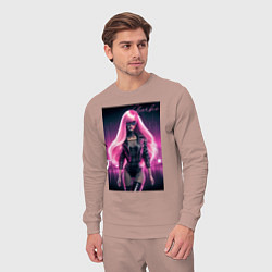 Костюм хлопковый мужской Sexy Barbie - ai art, цвет: пыльно-розовый — фото 2