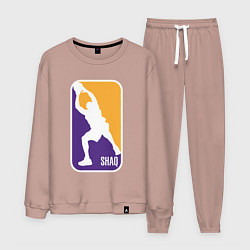 Костюм хлопковый мужской Shaq attack, цвет: пыльно-розовый