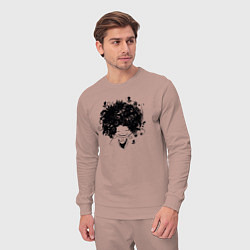 Костюм хлопковый мужской Spring girl, цвет: пыльно-розовый — фото 2