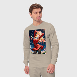 Костюм хлопковый мужской Марин Китагава косплей 002 Darling in the Franxx, цвет: миндальный — фото 2