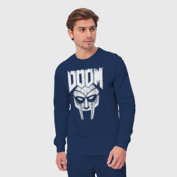 Костюм хлопковый мужской Doom mask, цвет: тёмно-синий — фото 2