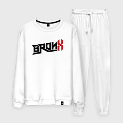 Костюм хлопковый мужской USA Bronx, цвет: белый