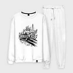 Костюм хлопковый мужской Вольво viking, цвет: белый