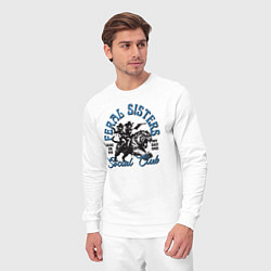 Костюм хлопковый мужской Дикие сестры, цвет: белый — фото 2