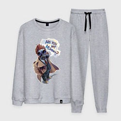 Костюм хлопковый мужской Ты моя мамочка - Доктор Кто: Are you my mommy, цвет: меланж