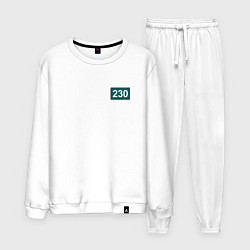 Костюм хлопковый мужской Игрок - 230, цвет: белый