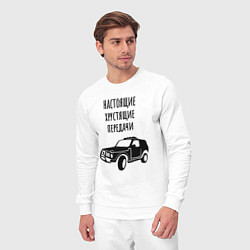 Костюм хлопковый мужской Хрустящие передачи, цвет: белый — фото 2