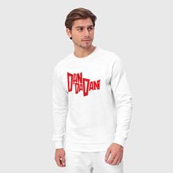 Костюм хлопковый мужской Dandadan - logotype, цвет: белый — фото 2