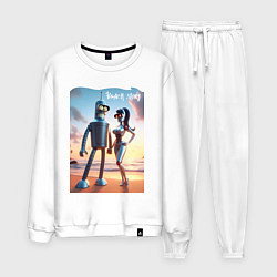 Мужской костюм Робот-сгибальщик Бендер со своей чувихой на пляже