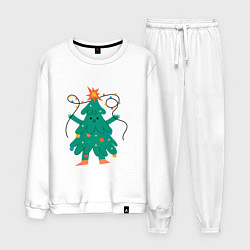 Мужской костюм Новогодняя елка с ногами