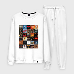 Костюм хлопковый мужской AC DC - обложки, цвет: белый