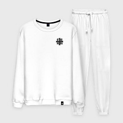 Мужской костюм Спаси и сохрани черно-белый орнамент