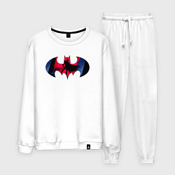 Костюм хлопковый мужской Batman knight, цвет: белый