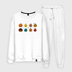 Мужской костюм Разноцветные тыквы Джека на Хэллоуин