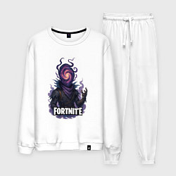 Костюм хлопковый мужской Сюрреалистичный Рейвен Fortnite, цвет: белый