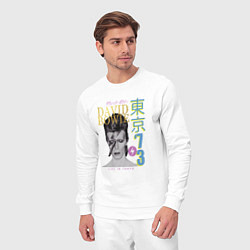 Костюм хлопковый мужской David Bowie - Live in Tokyo 73, цвет: белый — фото 2