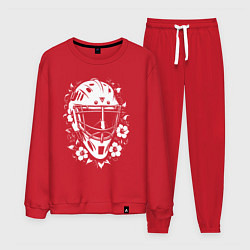 Мужской костюм Шлем-маска в цветочном обрамлении