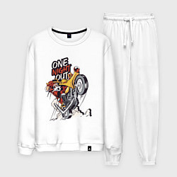 Мужской костюм Крутой Санта на мотоцикле