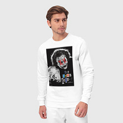 Костюм хлопковый мужской Темный рыцарь постер, цвет: белый — фото 2