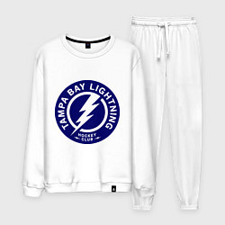 Костюм хлопковый мужской HC Tampa Bay Lightning, цвет: белый