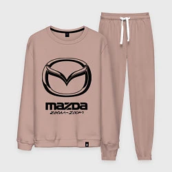 Костюм хлопковый мужской Mazda Zoom-Zoom, цвет: пыльно-розовый
